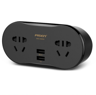  品勝2位雙USB插座排插轉(zhuǎn)轉(zhuǎn)換插座KU22白色 禮品定制