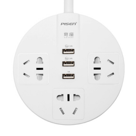 品勝新國標(biāo) 版智能插座 充電插座3USB KY-33 禮品定制