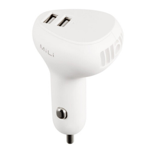MiLi車載充電器車充點(diǎn)煙器雙USB多功能帶凈化器 商務(wù)禮品