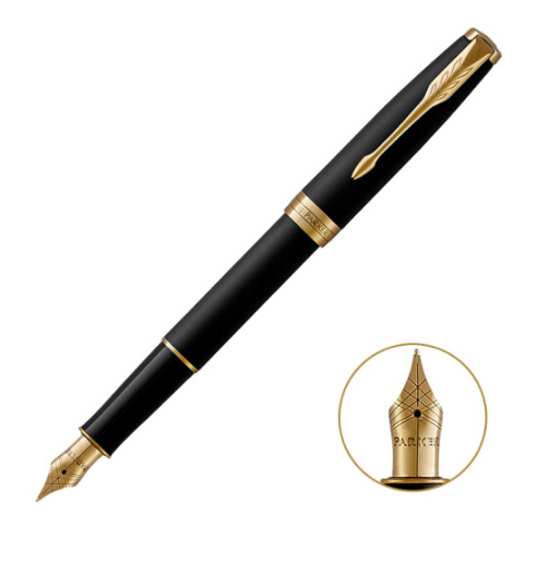 派克卓爾鋼筆磨砂黑金夾辦公用品送禮 高檔商務(wù)禮品定制