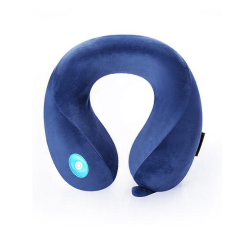 藍(lán)旅按摩頸椎記憶棉u型枕午休枕出差旅行枕按摩枕 禮品定制