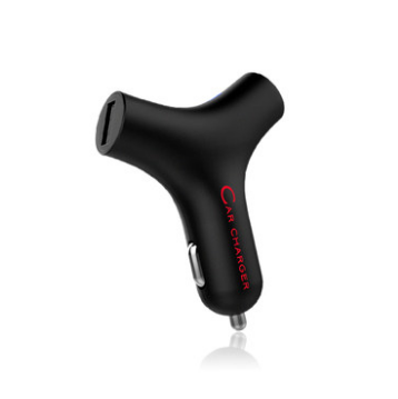 Y型車載充電器 2.1A雙USB車充蘋果安卓通用型 禮品定制