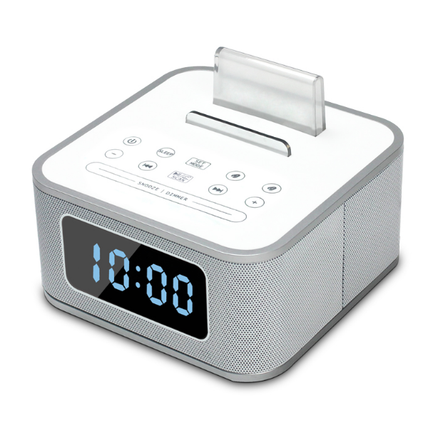 藍(lán)牙鬧鐘音箱床頭多功能U盤播放USB手機(jī)支架音響 禮品定制