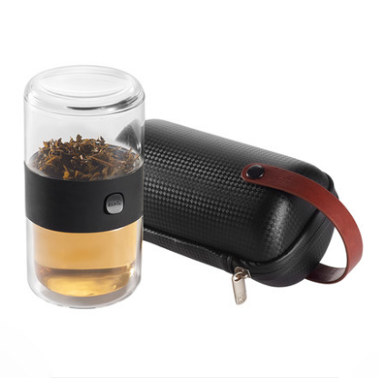 哲品便攜旅行茶具套裝玻璃飄逸杯功夫茶水分離杯 禮品定制