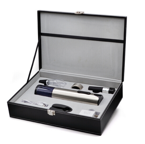 紅酒開瓶器套裝 不銹鋼充電電動開瓶器七件套 酒具套裝禮品定制