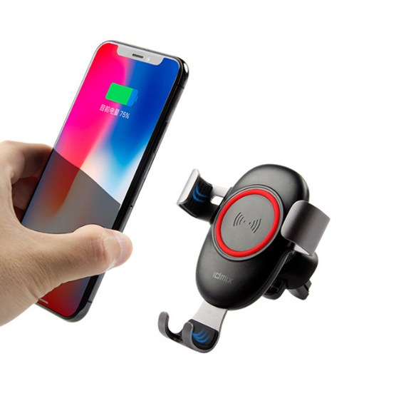 IDMIX車載無線充電器手機支架出風口重力卡扣  汽車禮品定制