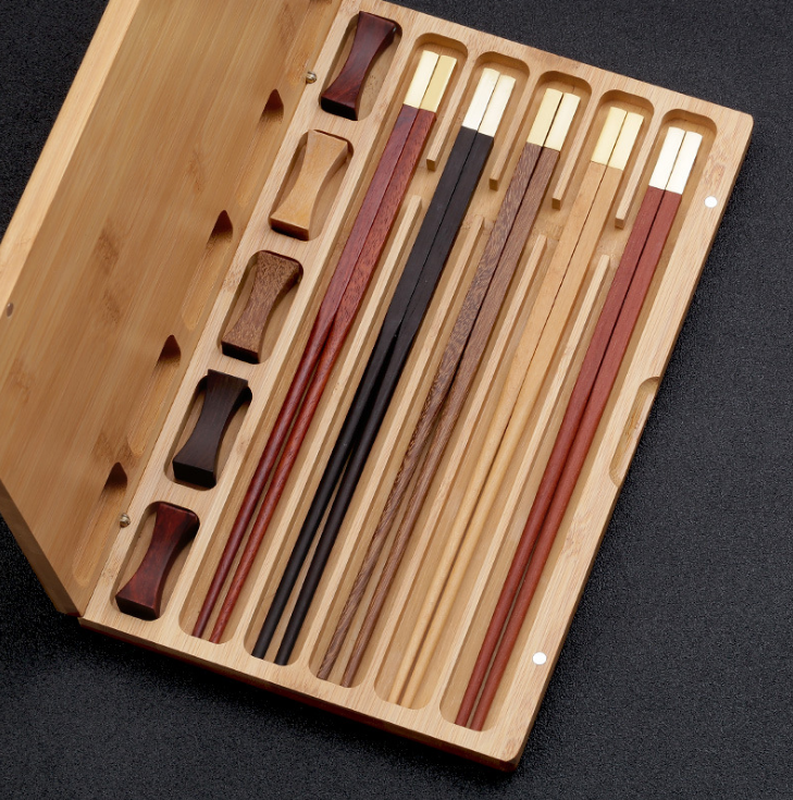 高檔紅木筷子雞翅實木質(zhì)商用禮盒套裝中國風(fēng)禮品定制 開業(yè)禮品