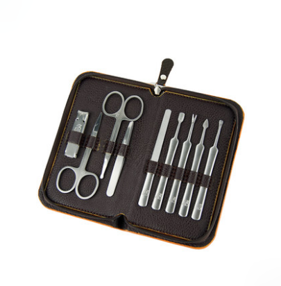 司頓德國(guó)指甲鉗指甲刀眉夾挖耳勺9件套裝皮套 展會(huì)活動(dòng)商務(wù)送禮