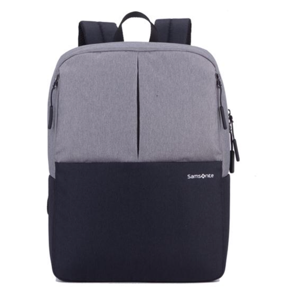 新秀麗雙肩背包灰白撞色簡約商務(wù)時尚招行禮品 商務(wù)活動禮品