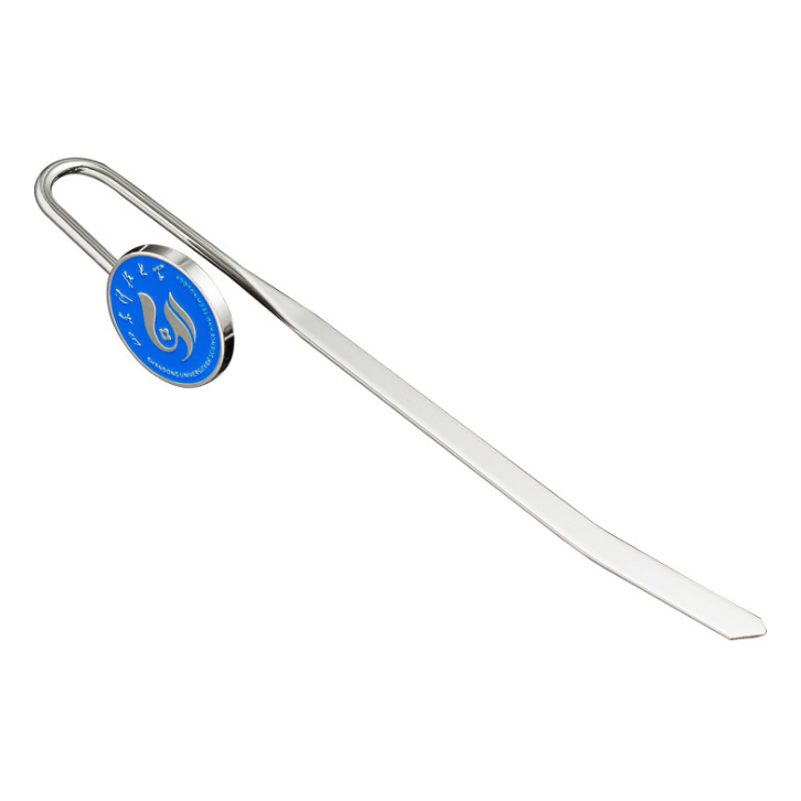 定制金屬烤漆書簽定做圓形廣告創(chuàng)意書簽學校禮品 廣告展會禮品