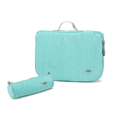 繽彩簡(jiǎn)易旅行收納二件套圓筒收納包加衣物袋出差禮品 展會(huì)禮品