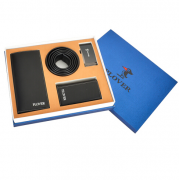 荔枝紋 真牛皮 錢夾+鑰匙包+皮帶 皮具套裝  商務(wù)禮品定制