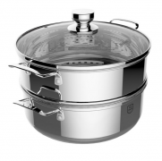 美的 28CM不銹鋼二層復(fù)底蒸鍋MP-ZG28Z03 企業(yè)福利禮品