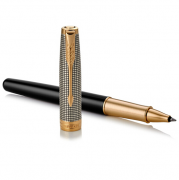 派克簽字筆 2015卓爾光影格紋金夾寶珠筆 展會(huì)禮品定制