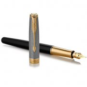 派克 2015卓爾光影格紋金夾墨水筆 鋼筆 活動(dòng)禮品定制