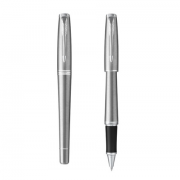 派克 都市系列 金屬銀白夾簽字筆/寶珠筆 商務(wù)禮品定制