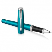 派克 2015都市孔雀藍(lán)白夾寶珠筆/簽字筆 福利禮品定制