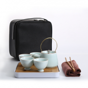 湖畔居 茶具套裝 茶壺四茶杯 旅行功夫茶具 商務(wù)禮品定制