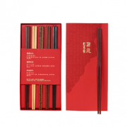 清樸堂 品宴 中國(guó)筷 五色木 高檔定制禮盒 企業(yè)禮品定制 送客戶