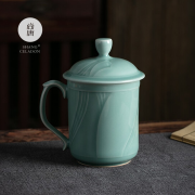 尚唐 龍泉青瓷 陶瓷杯荷花杯 夏侯輝 辦公杯 高檔禮品定制