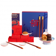 清樸堂 中秋禮品套裝 大吉祥 中式禮品送客戶 筷碟款